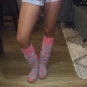 Free People fair isle sweater boots